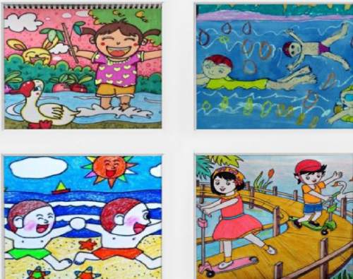 昌图县十八家子镇中心小学暑假绘画实践活动