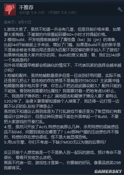 《喋血复仇》B测Steam褒贬不一：价格太贵保熟吗？