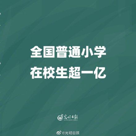 全国普通小学在校生超一亿!(图1)