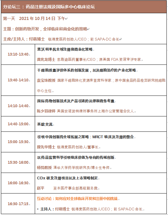中国生物医药创新的机遇与挑战 美中医药开发协会SAPA2021中国年会
