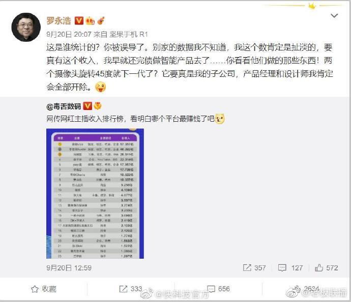 罗永浩暗讽iPhone13！两个摄像头旋转45度就成下一代了？