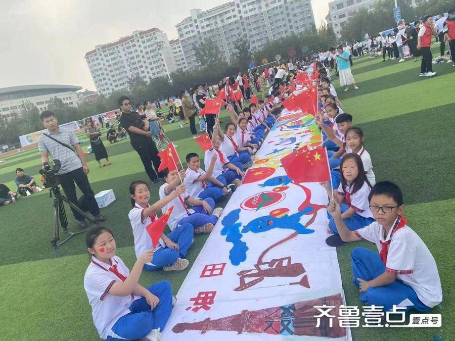 博兴县实验小学：绘百米长卷，献礼祖国生日(图4)