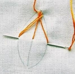 3种叶子的刺绣方法，针法分解，适合新手