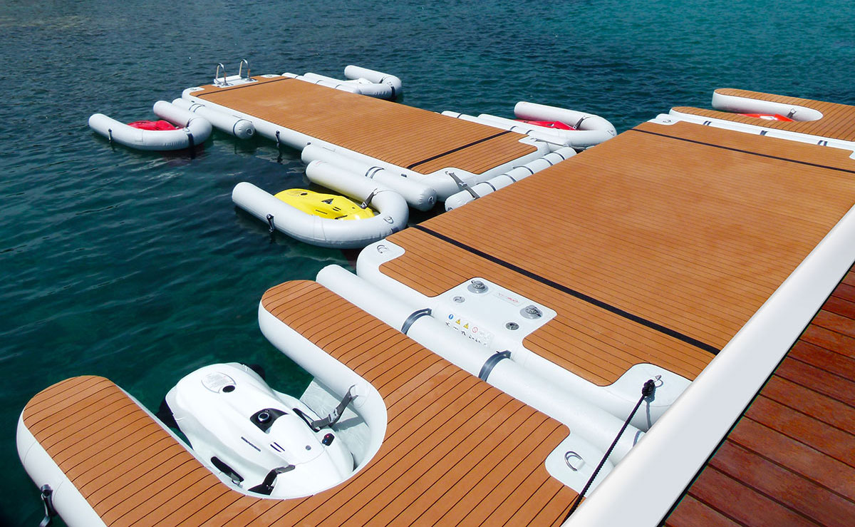 NautiBuoy Marine多功能休閑充氣浮臺，打造一個海上“私人島嶼”