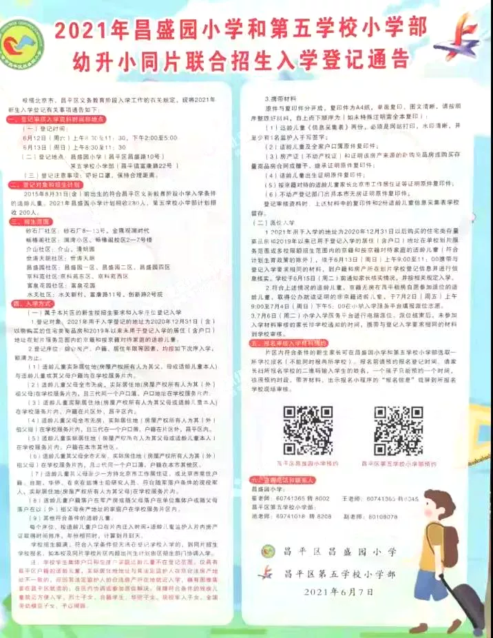 昌平區(qū)小學(xué)2021年小學(xué)招生簡章及入學(xué)政策(圖35)