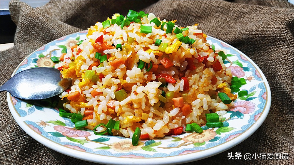  Picture [1] - [Lazy people stir fry rice] Procedure diagram Healthy and nutritious children love to eat - Dancing Recipe Network