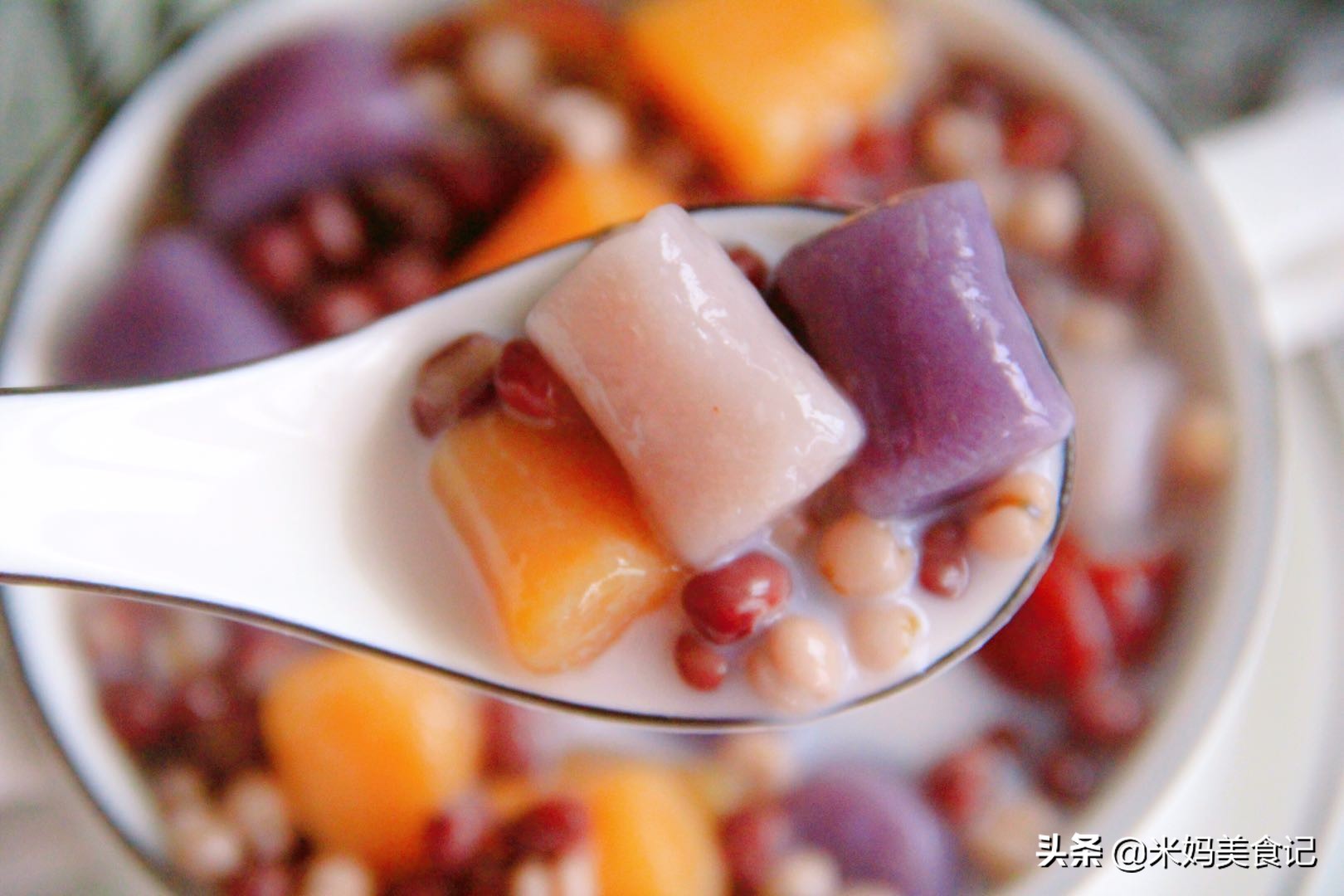 图片[2]-红豆薏米芋圆做法步骤图 低脂又营养多吃也不怕胖！-起舞食谱网