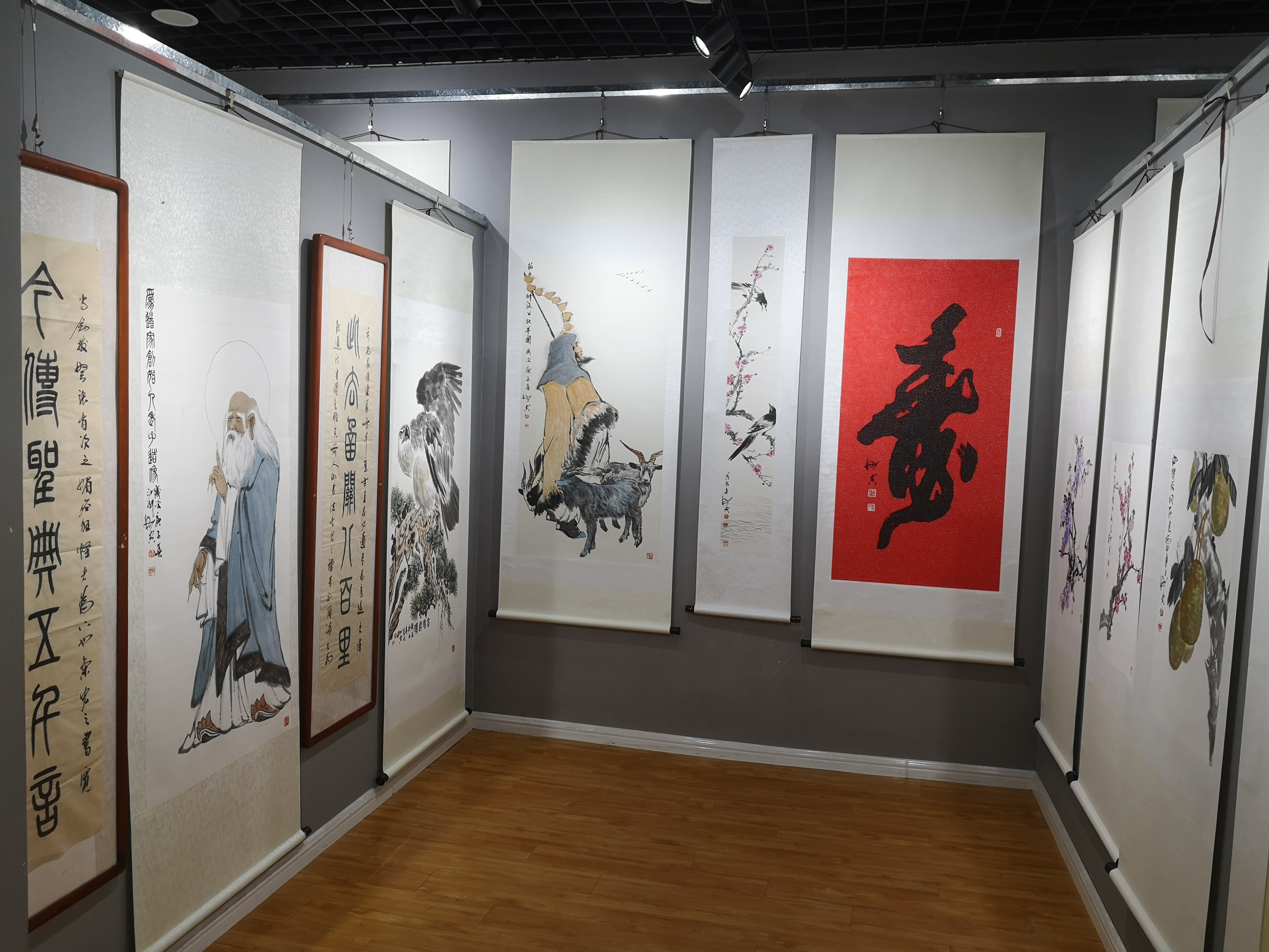 宁陵县举办书画名家冯万寿先生书画精品展