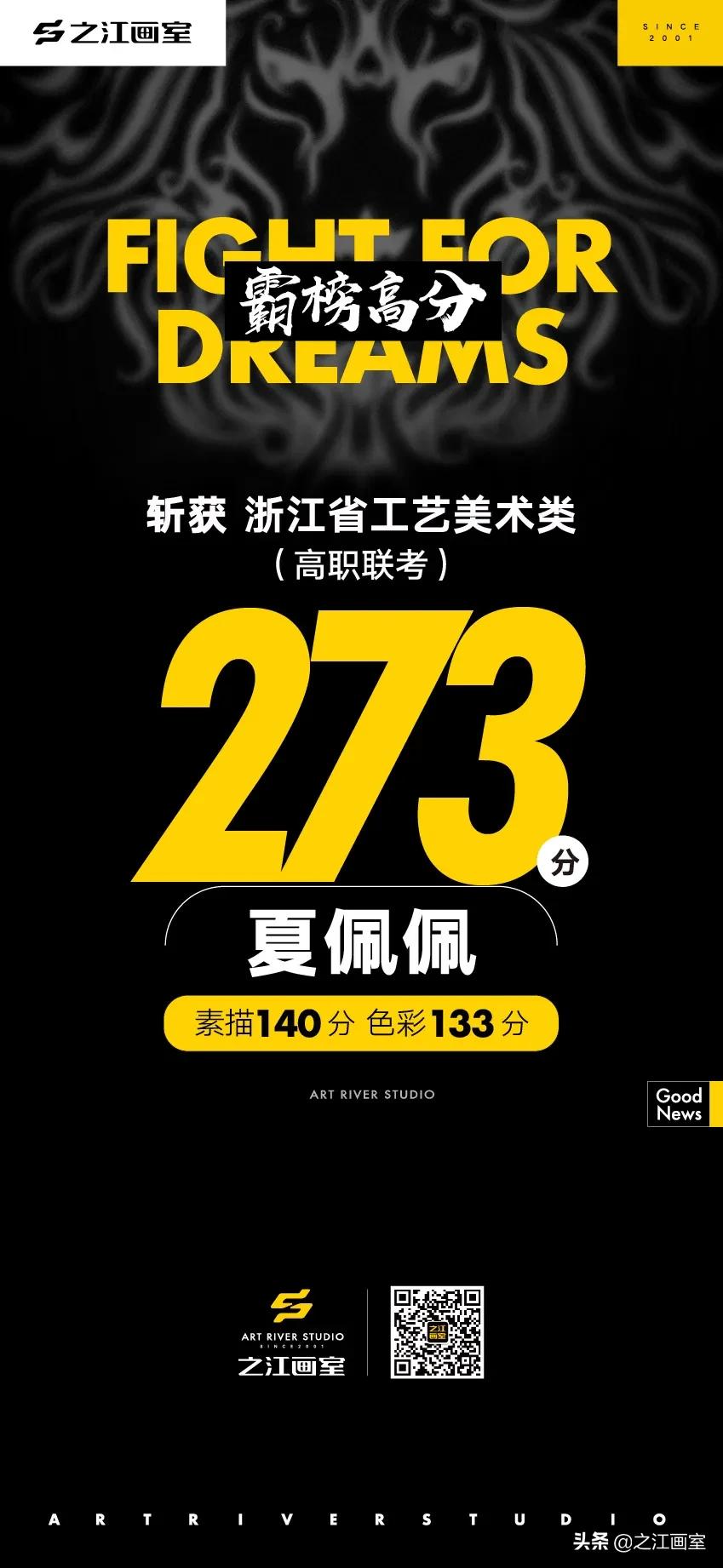 「历史突破」之江高职280以上20人，270以上68人