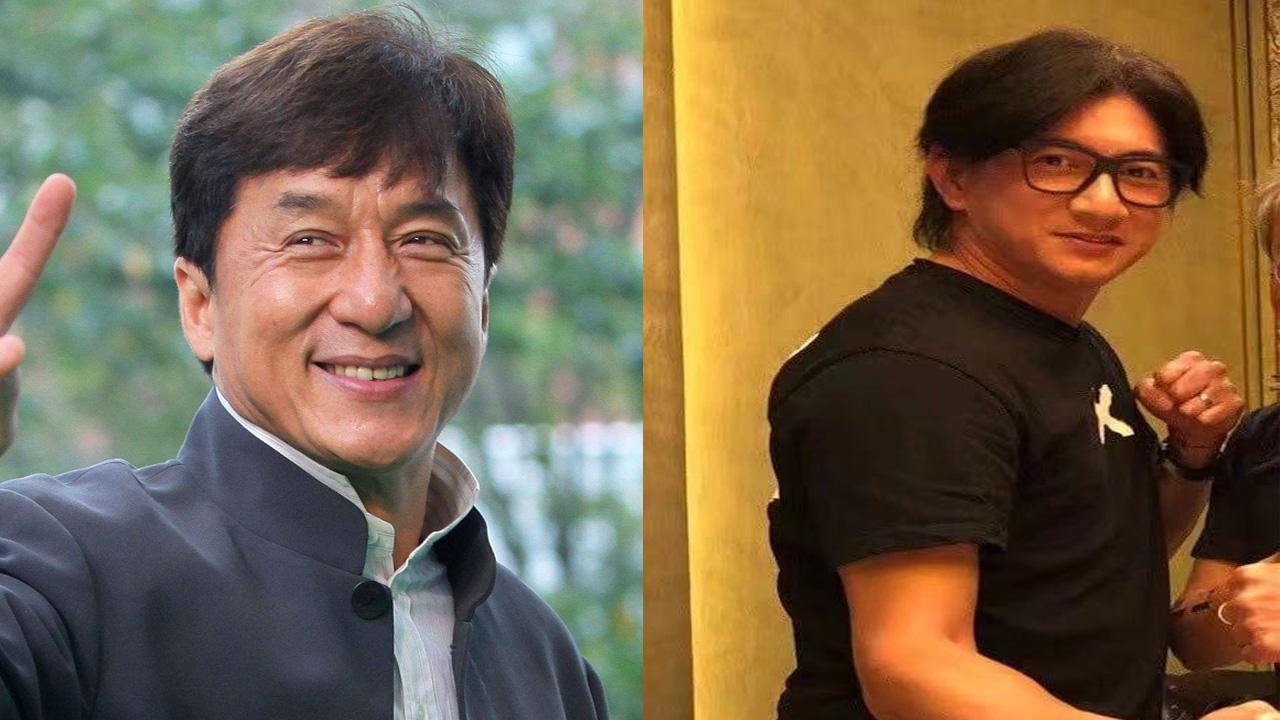 发福的吴奇隆竟然“撞脸”成龙大哥。网友：这也才像了。