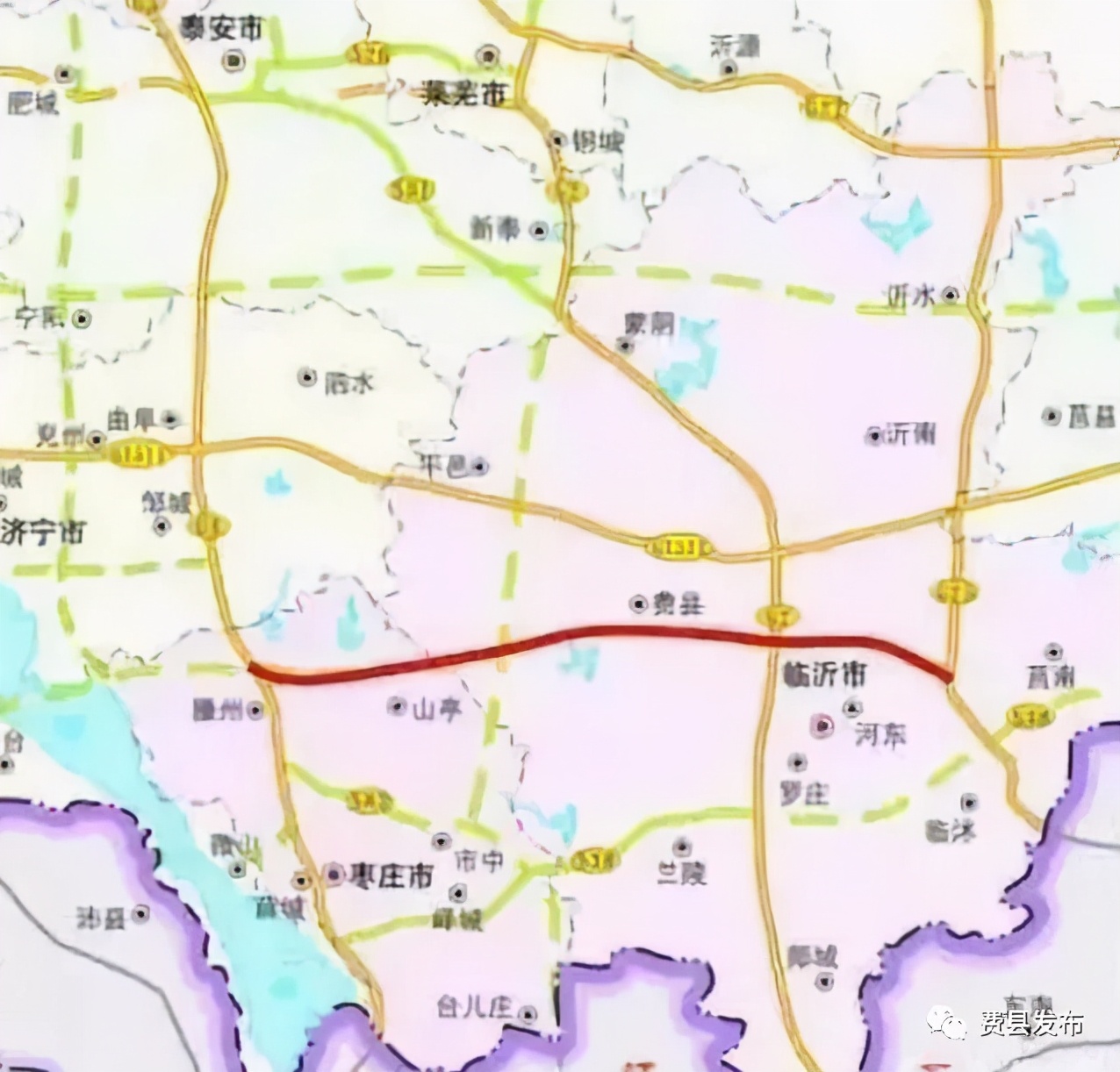 临沂至滕州段高速公路项目路线方案起点位于长深高速临沂东河东互通