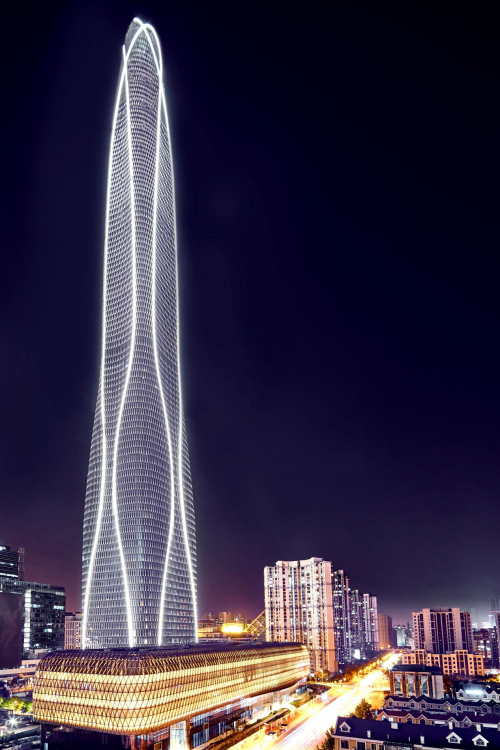 数字化设计成就世界第七高楼天津周大福金融中心