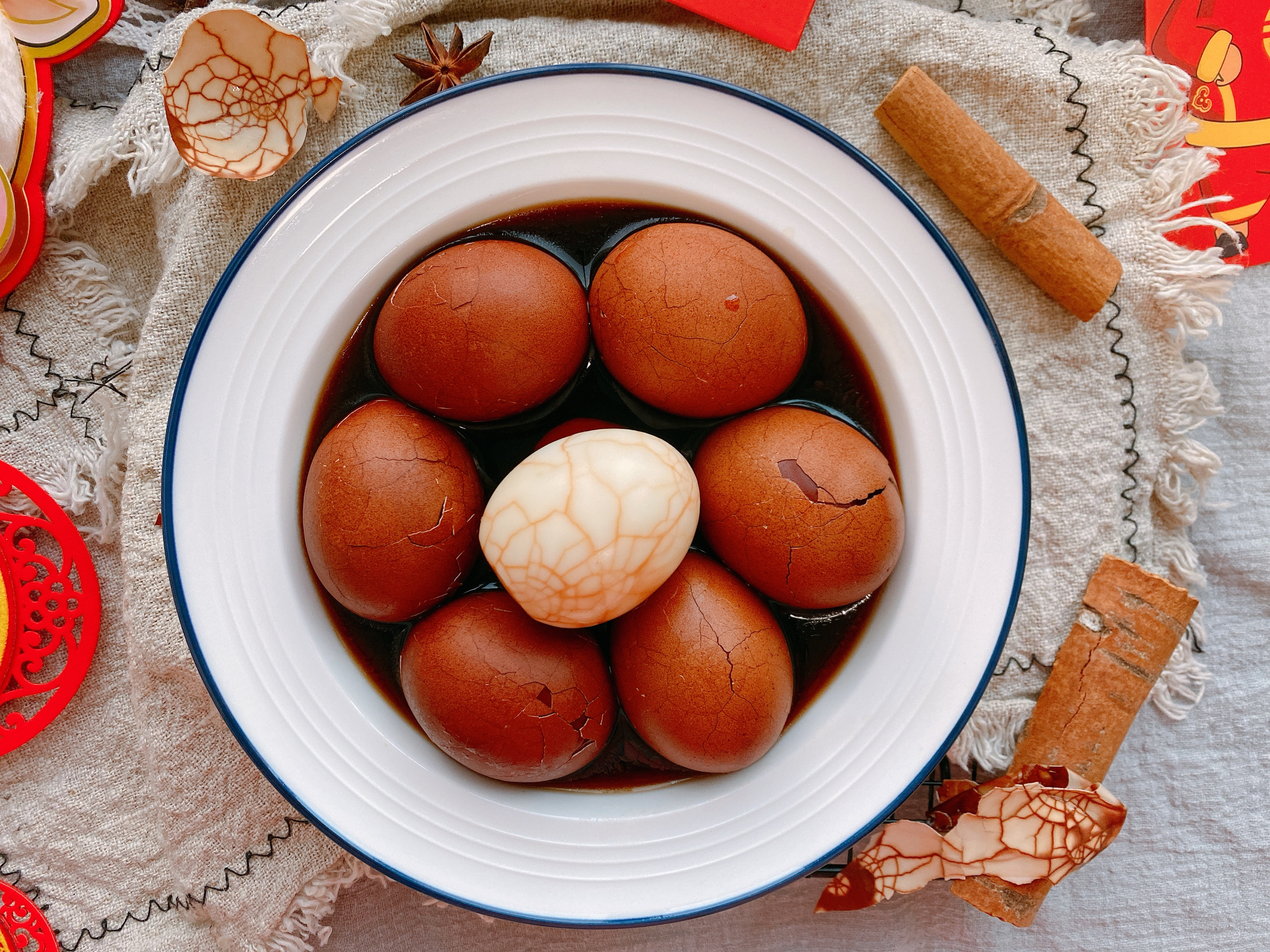 春節待客必備的五香茶葉蛋，想要鹹香入味，30年老配方分享給你