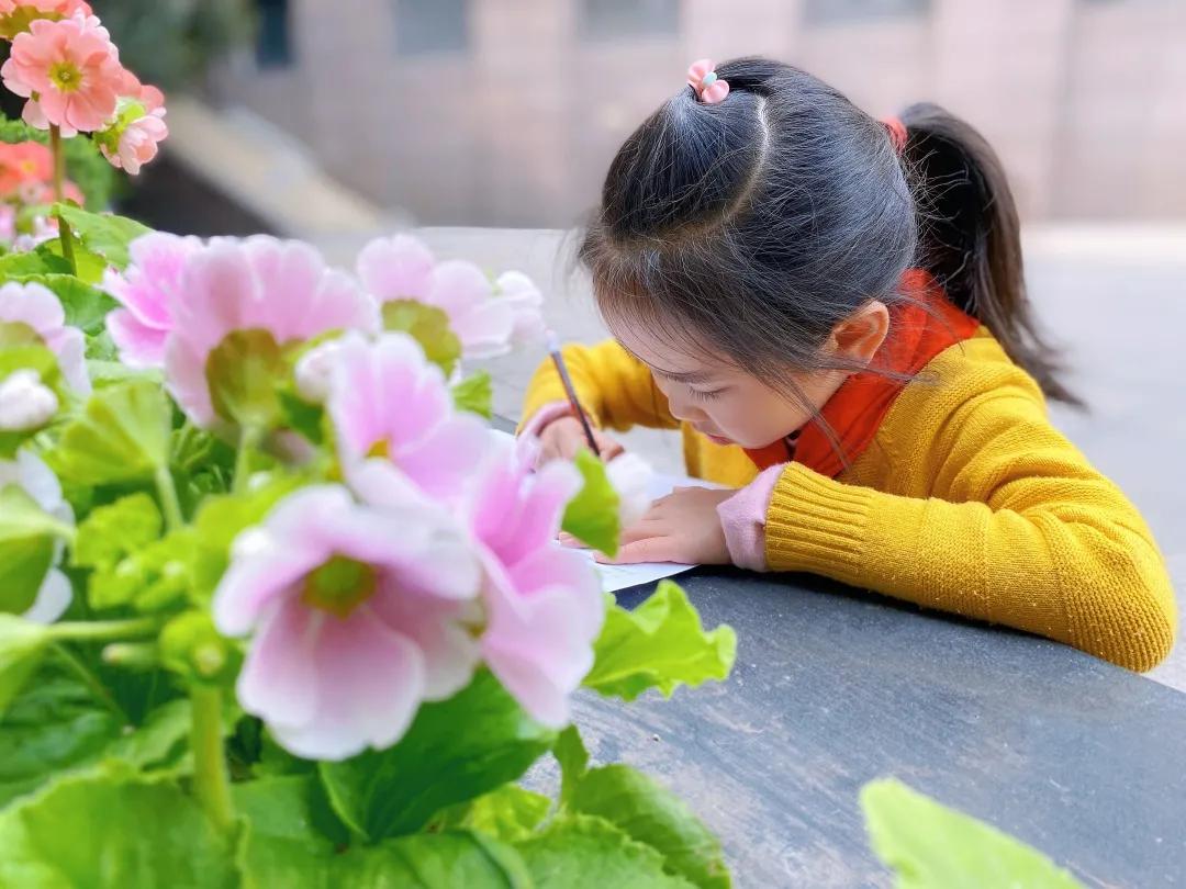 带上五官到校园里寻找春天——成都市华中附小大自然的语文课