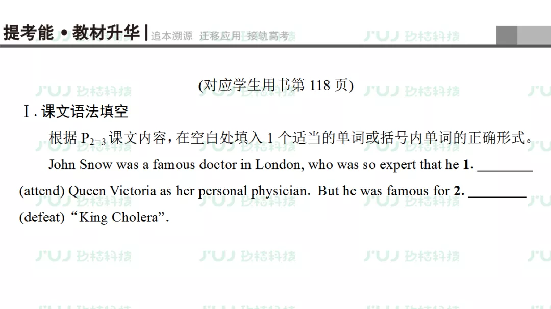 高考英语一轮复习：必修5 Unit1（人教版重难点、考点）