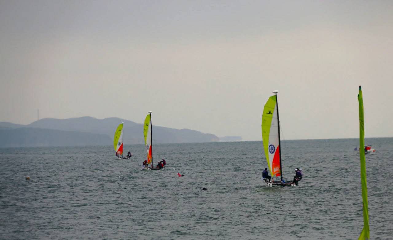 第二届“海山岛杯”大连市高校帆船联盟锦标赛激情开赛