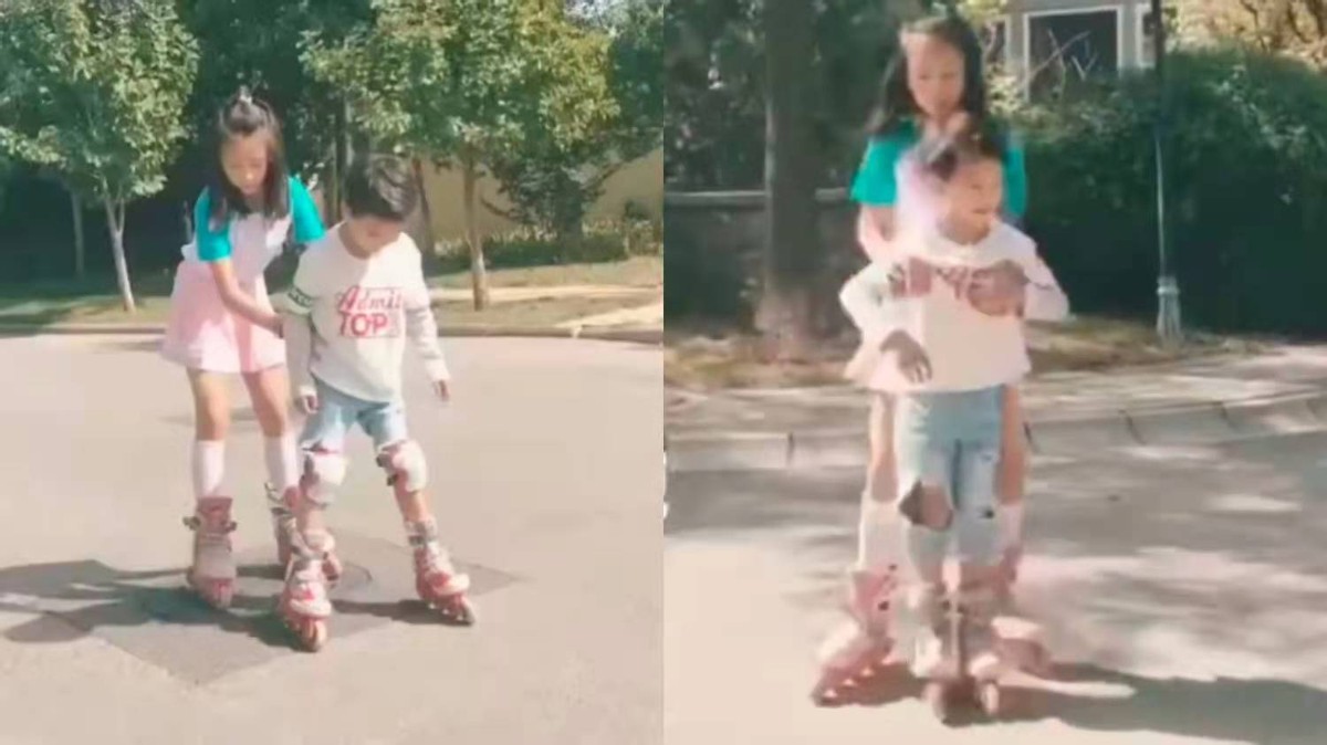 13岁森碟运动照太惊艳！挥拍有力腿部肌肉抢镜，身高已逼近爸爸