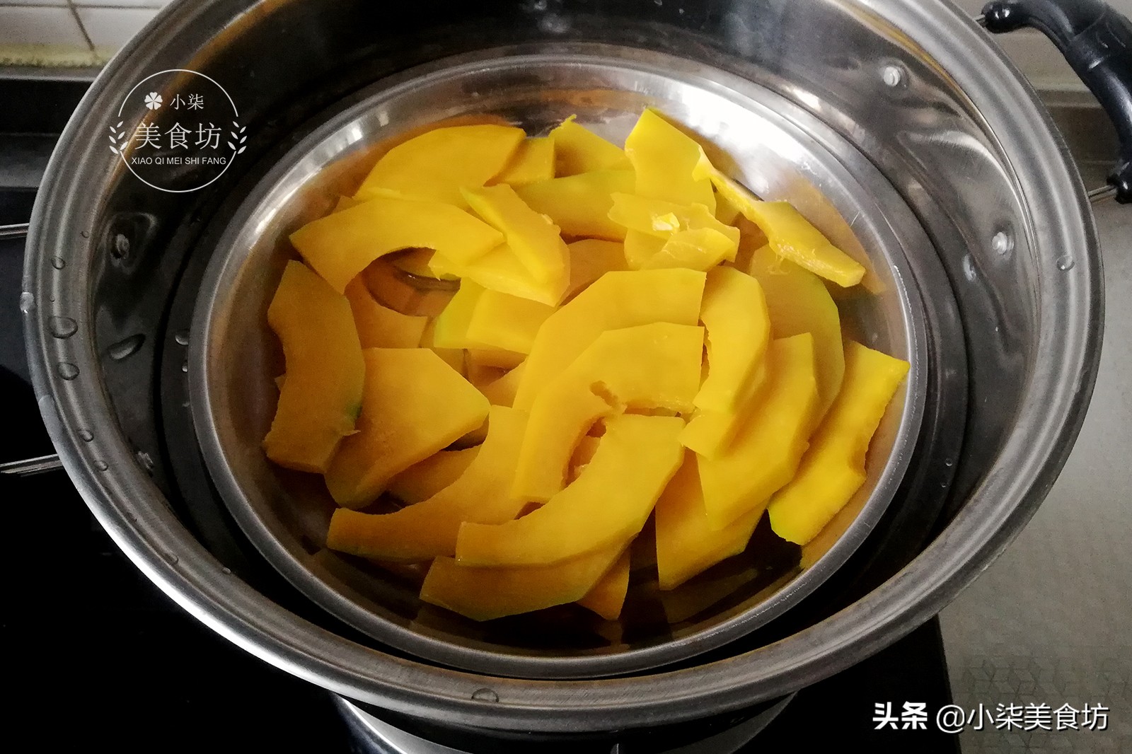 圖片[3]-南瓜里打2個雞蛋 不用蒸 不用烙 簡單一做 比面包還好吃-起舞食譜網