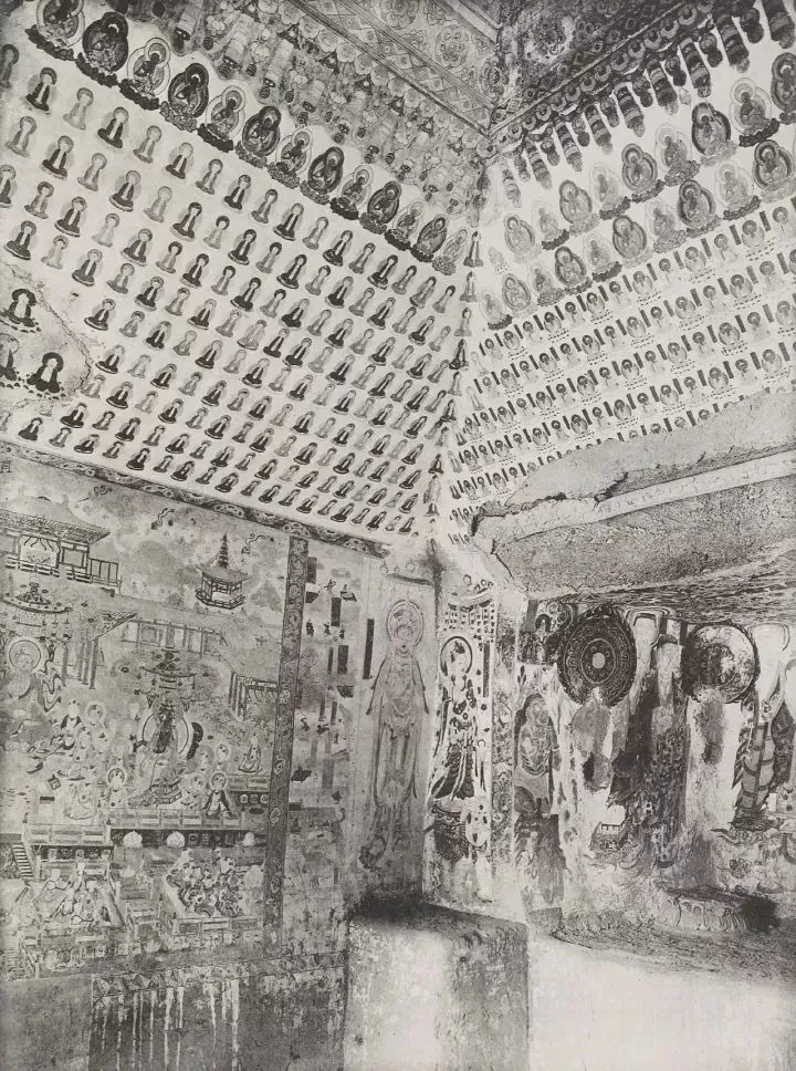 110年前的莫高窟旧照，千年前的古老艺术品，穿越历史让我们看见