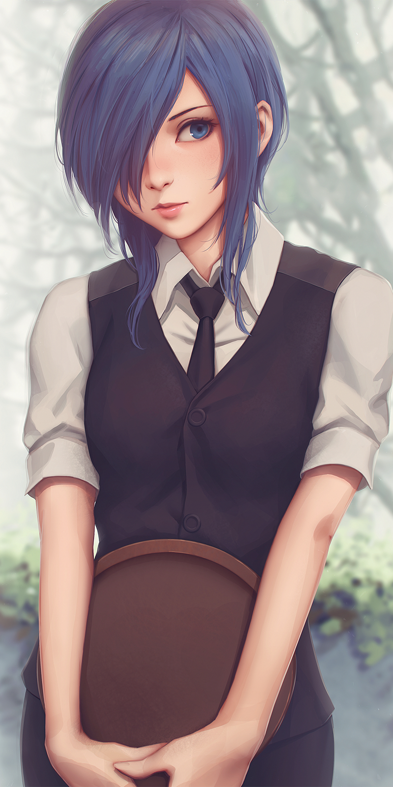 東京吃貨 喰種 霧島董香動漫全面屏壁紙無水印分享 小酒窩cici Mdeditor