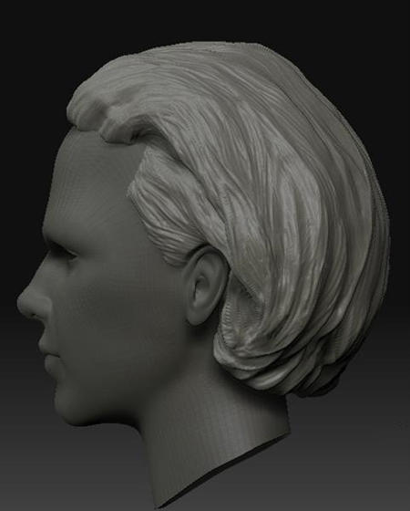 教学｜zbrush雕刻头发笔刷介绍，巧用工具可以事半功倍哦