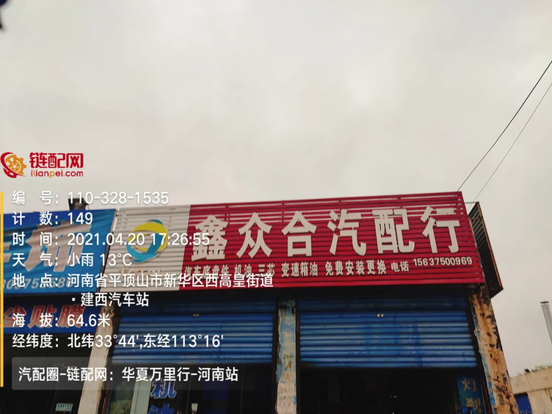 华夏万里行日记——河南省平顶山市鼎赢汽配城、天惠车贸修配城