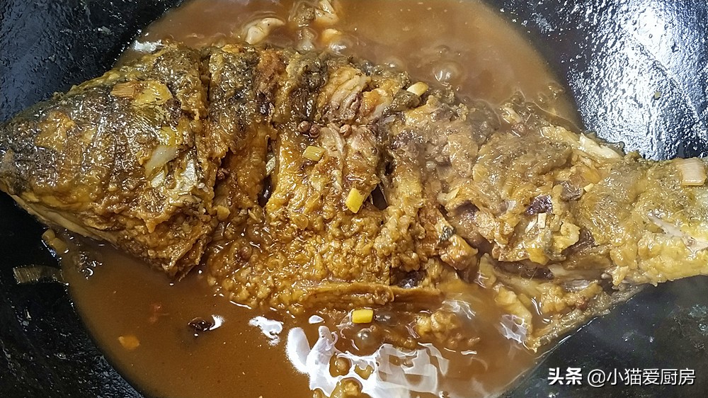圖片[14]-小貓分享家庭版紅燒鯉魚 香味濃郁醇厚 學會了中秋節做給家人吃-起舞食譜網