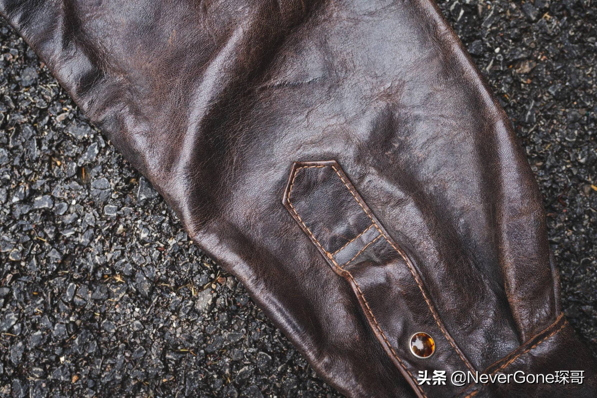 一件咔的一批的衬衣——加州小熊拼色皮衬衣