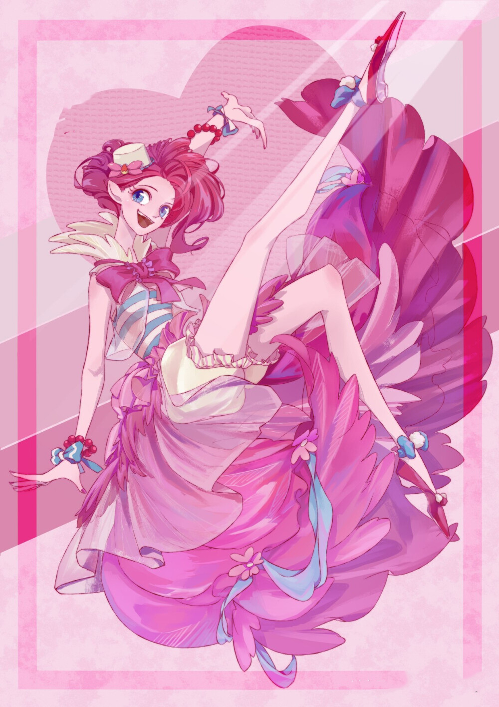 小馬寶莉擬人作品又出新作，珍奇像出嫁公主，碧琪的美腿比人還高 - 頭條匯