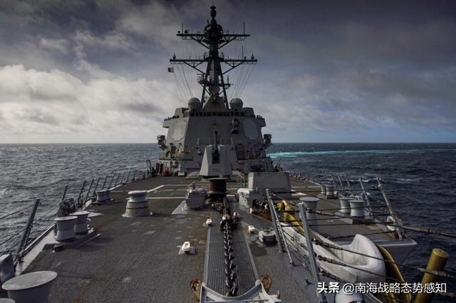 美军舰再穿台湾海峡，疑似进入澎湖水道