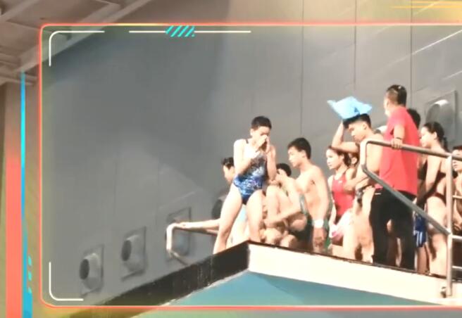 火到全运会！全红婵西安训练秀绝技引围观，王涵搓脸红姐太可爱