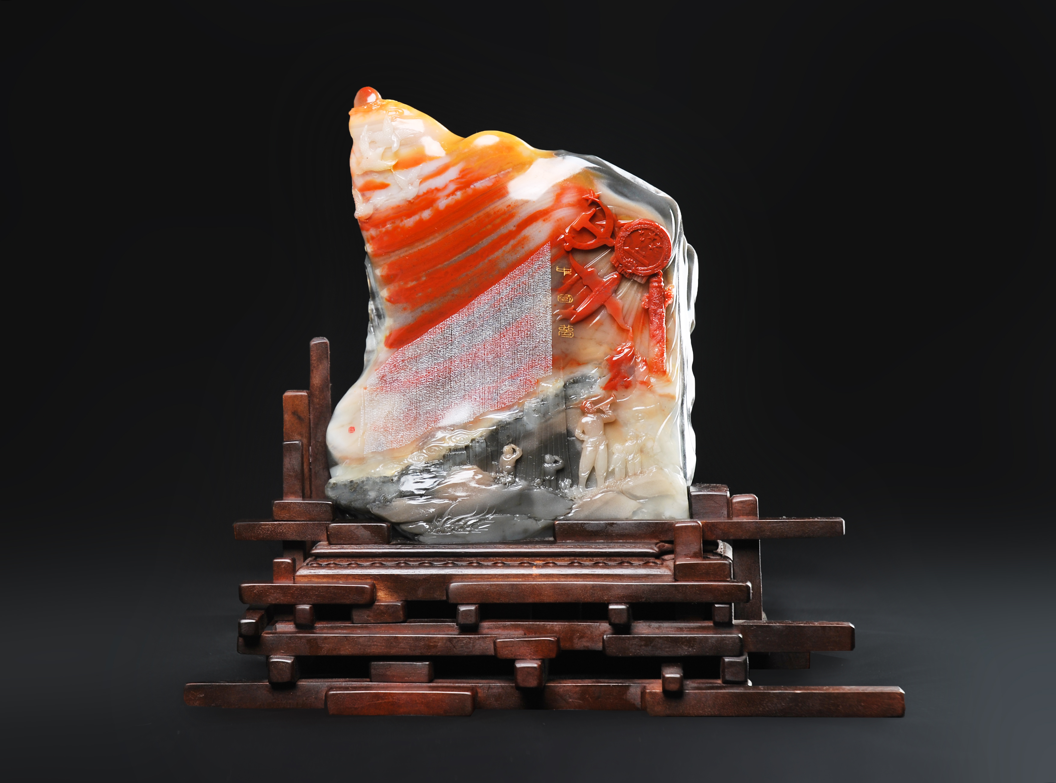 两位艺术大师联袂创作,6000余字《中国梦》微刻诞生