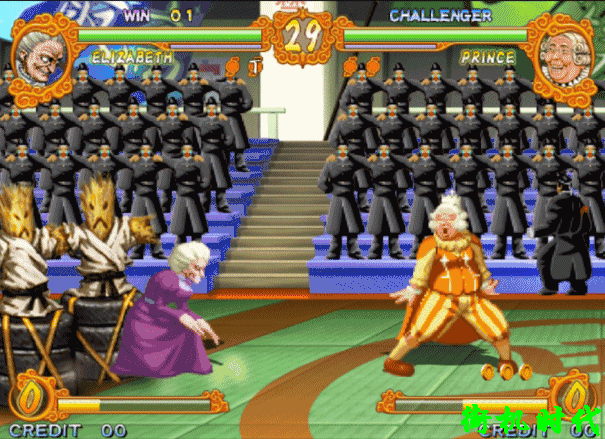 街机《豪血寺一族》让人亢奋的变身，烈火奶奶瞬间变成高贵女骑士