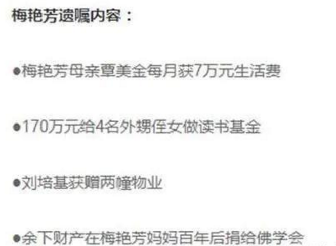 梅艳芳妈妈：每月就那么点生活费够干啥，让我
