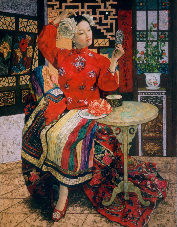 华丽而平淡，繁复而素净——著名画家「王俊英」油画作品欣赏