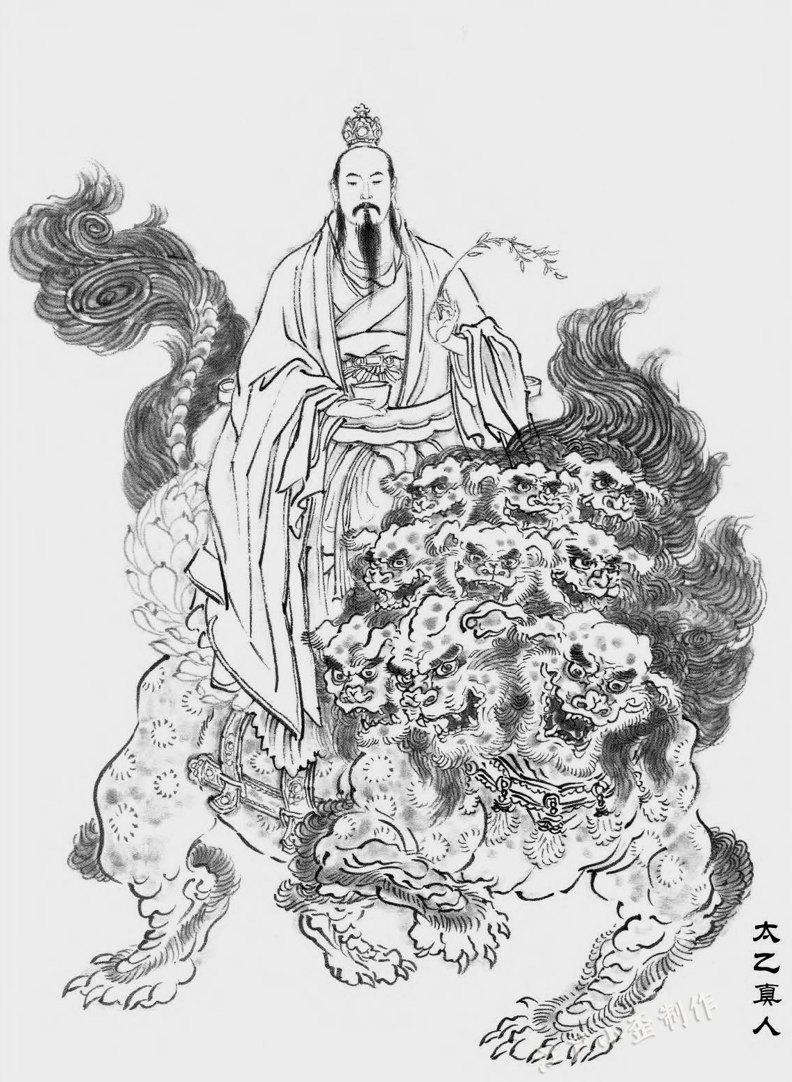 《封神造像集》太乙真人《水浒人物谱》鲁智深李云中的水浒人物,也比