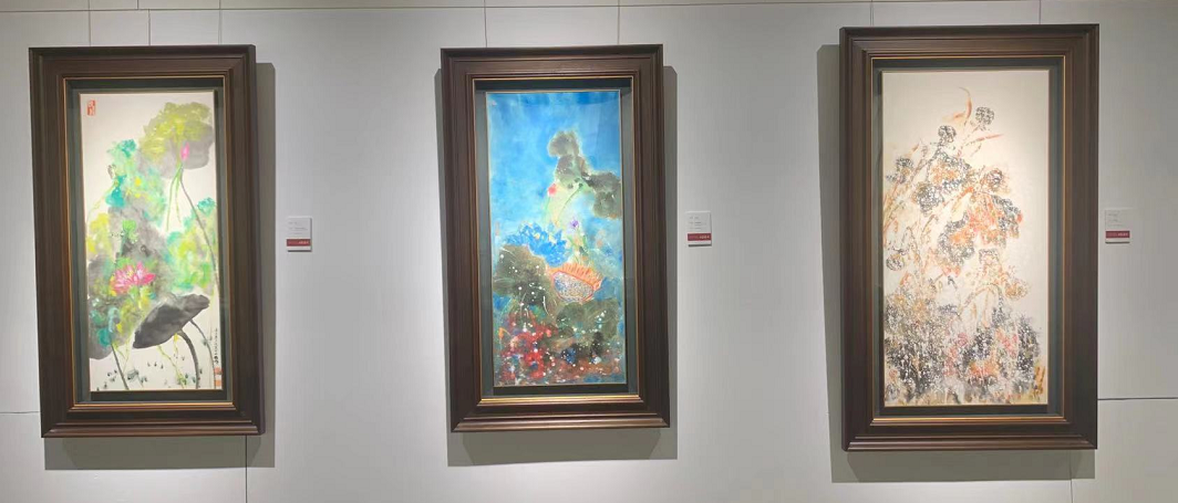 「万象圆成」叶向礼百幅荷花献礼中国共产党成立100周年画展开幕