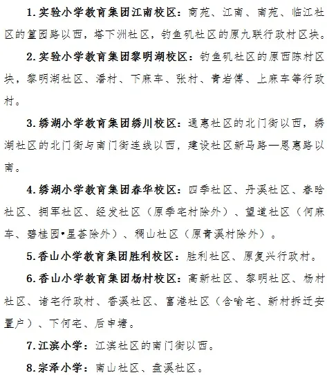 重磅！义乌市第一批公办小学、初中学区划分