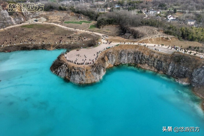 探访江苏宜兴网红湖，碧蓝湖水赛过九寨沟，竟然是石浆废水池？