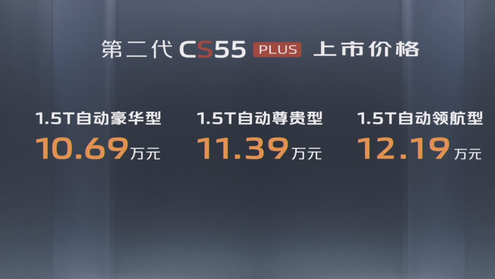 性价比全面提升，全新一代长安CS55 Plus上市售10.69-12.19万元