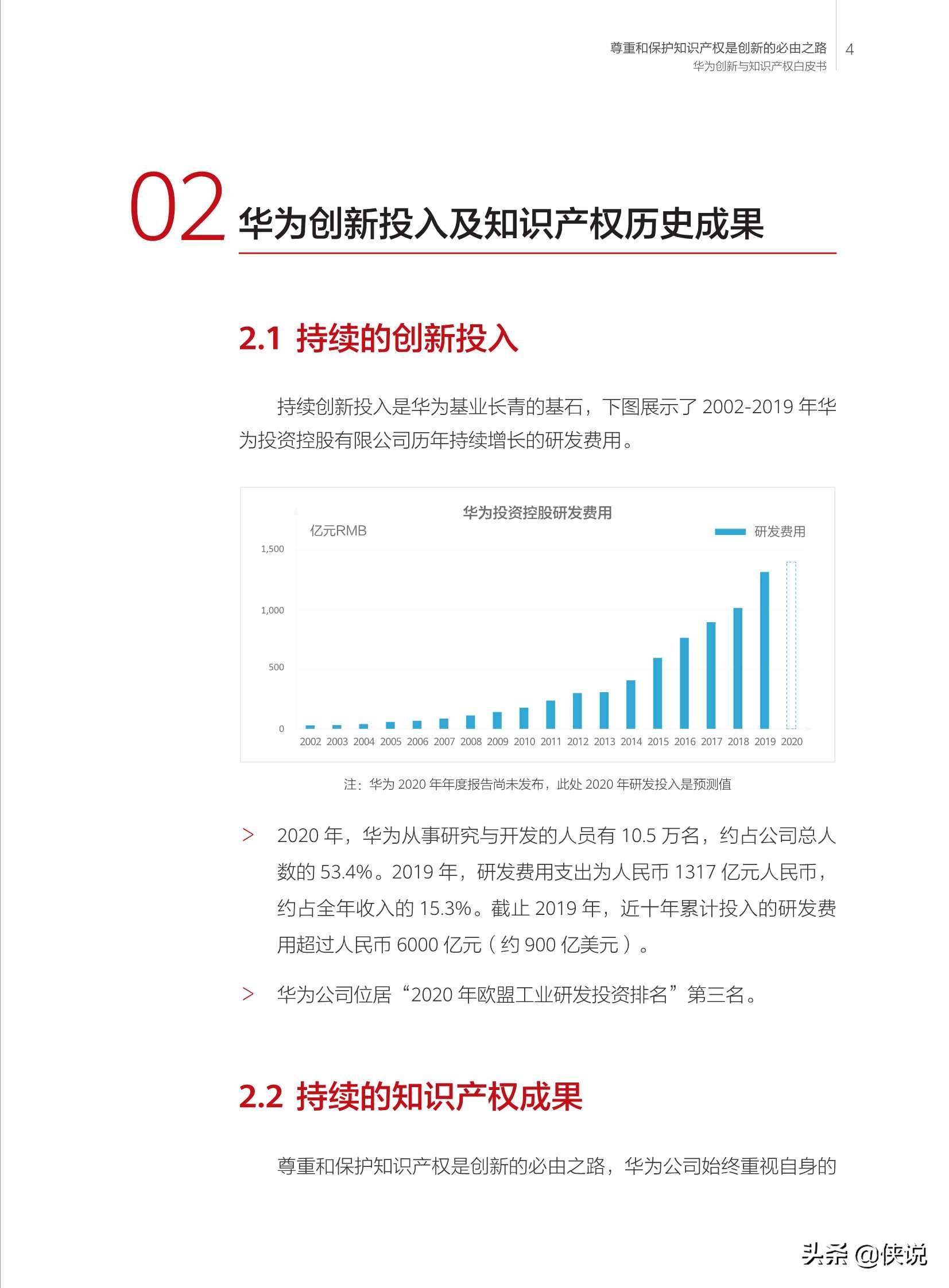 华为创新和知识产权白皮书2020