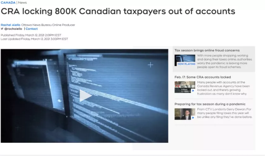 突发！加拿大税务局提醒：今天封锁80万人账户！你应这样做…
