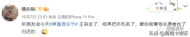 王菲现身草莓音乐节，玩太嗨把手机蹦丢了