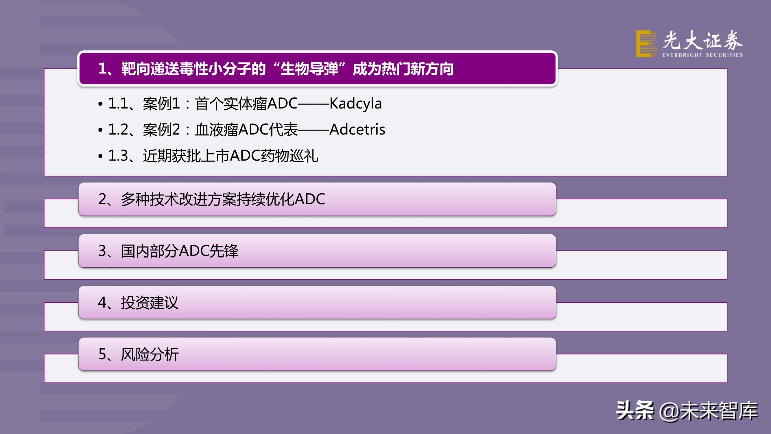 抗体偶联药物ADC投资研究：行业风起云涌，差异化竞争是关键