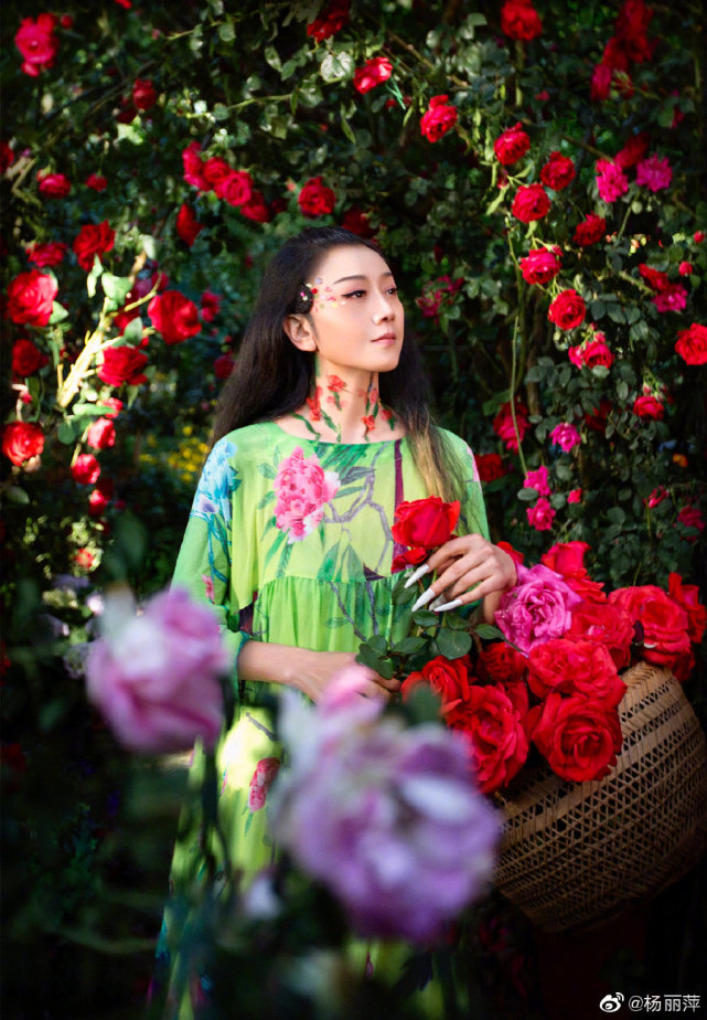 62岁杨丽萍和小鲜肉在月亮宫欣赏美景，网友：恋