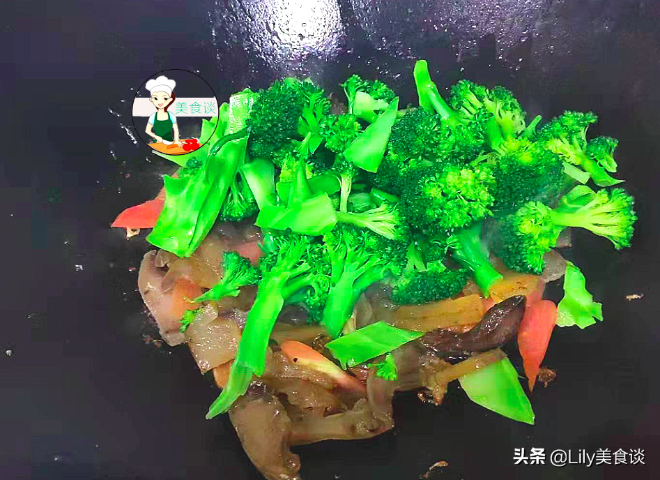 图片[10]-腊猪头皮炒西蓝花做法步骤图 一盘不够吃-起舞食谱网