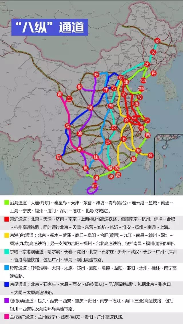 2050中国高铁规划图,八纵八横路线怎么走?