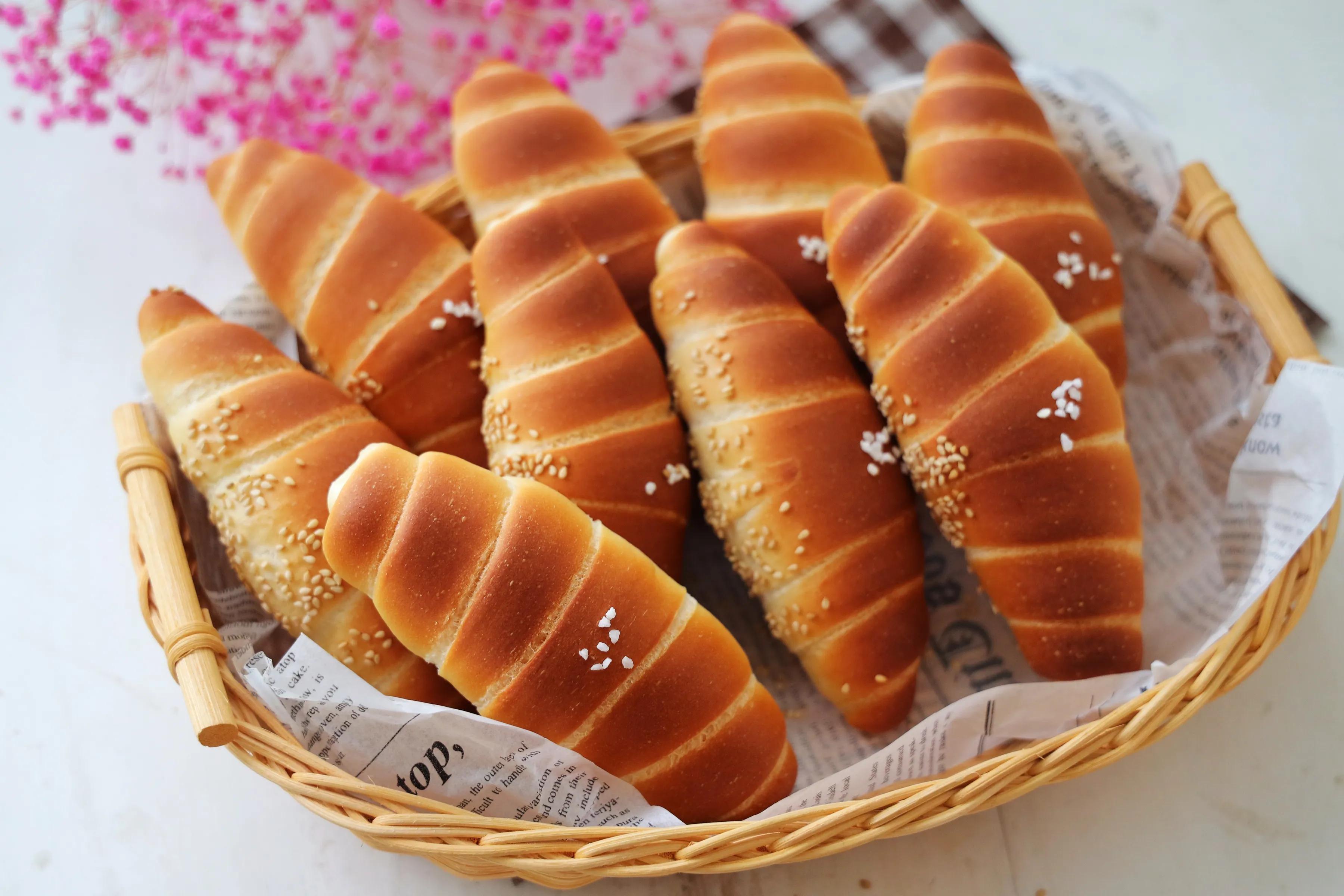 日式海鹽麵包，無數人愛吃的一款咸麵包，一口氣吃3個不在話下