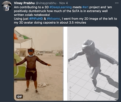 GitHub熱榜：一張照片實現(xiàn)高清3D人體建模，Demo可玩