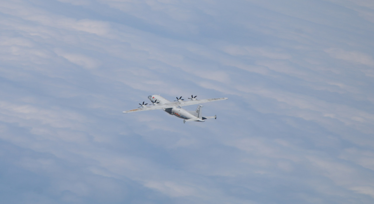 台軍方證實：解放軍一架�運8�今天進入台灣西南空域